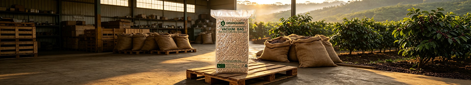 Bolsa de vacío hermética para granos de café