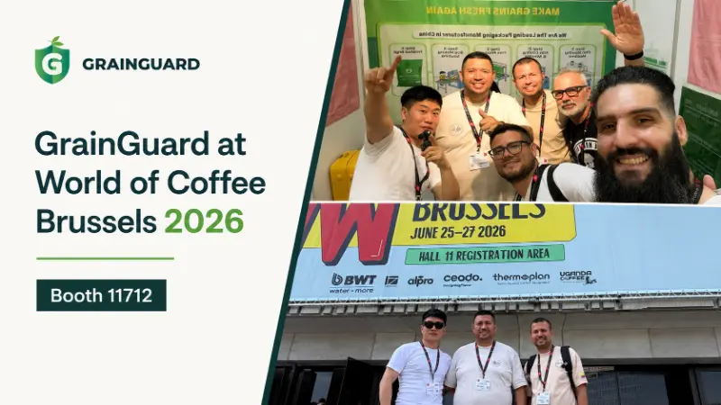 GrainGuard se conecta con la comunidad mundial del café en World of Coffee Bruselas 2026