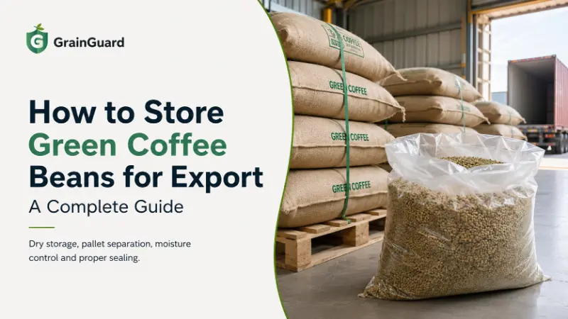 Cómo almacenar granos de café verde para exportación: una guía completa