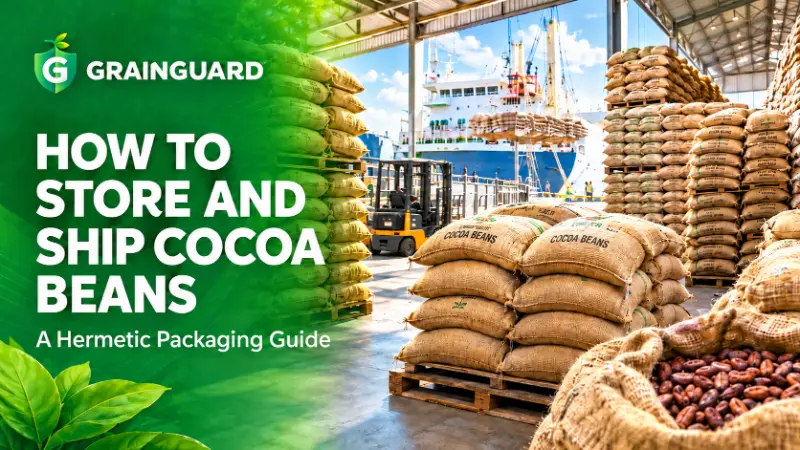 Cómo almacenar y enviar granos de cacao ¿Una guía de envasado hermético?
