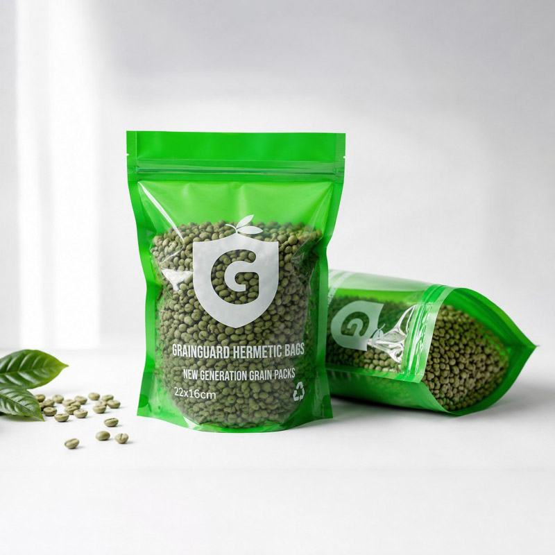 Bolsa de muestra hermética para granos de café verde