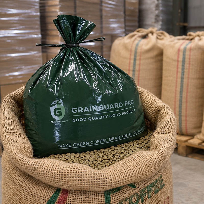 Forro hermético de yute para granos de café