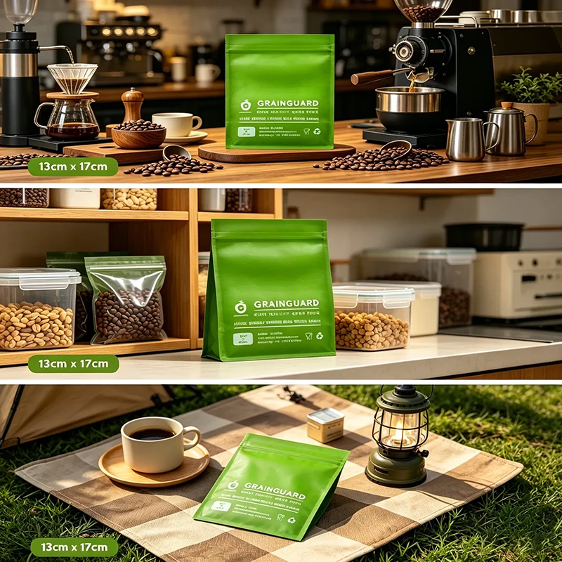 Bolsa de muestra para grano de café verde